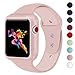 KEASDN Compatible with Apple Watch Band with Case 38mm 42mm, Silicone Sport iWatch Strap Band with Shock-Proof Case Compatible with Apple Watch Series 3/2/1