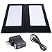 WeChef LED Back Lit Light Menu Holder Cover Folding Double Panel Fits 5