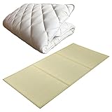 FULI Japanese Traditional Shiki Futon (shikibuton) High Grade Floor Mattress with Igusa (Rush Grass) Tatami Mattress, Twin XL. Made in Japan