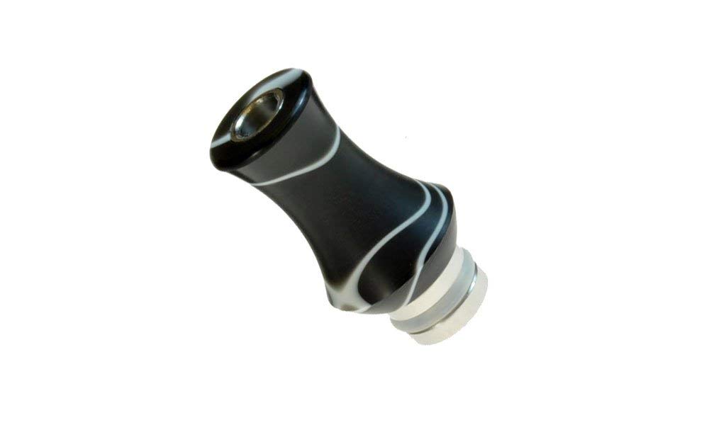 Armerah Marble Vase 510 Drip Tip eCig Mouthpiece Short/Narrow Acrylic/Stainless Single Black