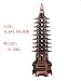 Alloy Feng Shui Education Tower Feng Shui Nine Levels Wen Chang Pagoda for Education and Career and Business Growth | Table/Desk Decor and Gift Items (Red Copper Colour)