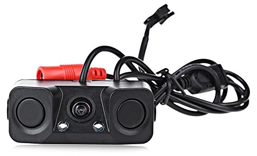Lexxson Car Rear View Camera Radar Parking Sensor 170 Degree Viewing Angle HD Waterproof Rearview Camera RM-PZ451