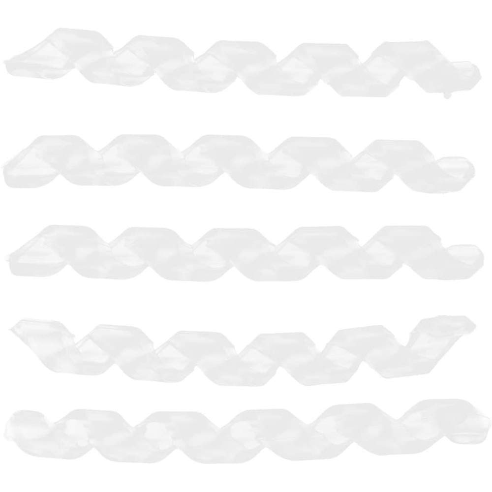 POFET 5pcs Bike Brake Shift Housing Covers Frame Protector Rubber Bicycle Cable Sleeve - Clear