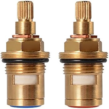 Replacement Ceramic Disc Stem Cartridge Faucet Valve Quarter Turn