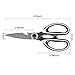 Muclipkot Ultra Sharp Premium Heavy Duty Multi-Functional Shears (black)