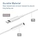 Luvfun Headphone Jack Adapter, 2 in 1 Audio Adaptor to 3.5mm Headset (Support Audio+Charging) Headphone Adapter for iPhone x/8/8Plus/7/7Plus Aux Cable Adapter-Whitethumb 4