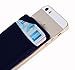 Magic Vosom Card Secure Holder Stick on Lycra Wallet Pouch Support iPhone Samsung Galaxy and Blu Smartphones Blue