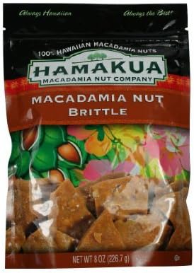 Macadamia Nut Brittle 8 Oz Bag - Made in Hawaii