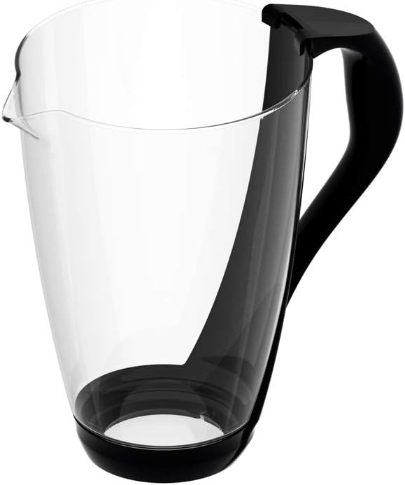 PearlCo Glas-Wasserfilter (schwarz) - Ersatzkanne ohne Zubehör