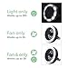 VEEPAE Camping Lantern, USB Powered or Battery Operated Fan, Tent Fan Light (2rd Generation), The Best Camping Gear for Truck Tent, Fishing, Emergencies, Hurricanes, Outages