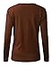 BILY Women's V-Neck Button Down Long Sleeve Classic Knit Cardigan Mocha 3X-Large