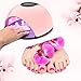 UV LED Nail Lamp for Gel - 72W LED Nail Dryer with AUTO Sensor & 4 Timer, UV Gel Curing Lamp for Polish Nails and Toe Nail Curing Light, for Salon & Home, Pink