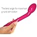 Waterproof G-Spot Vibrator with Multi-Speed Dial, G-Spot & Clitoral Stimulation