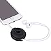 LENTION Earphone Holder / Headphone Keeper / Cable Turtle Organizer / Winder Case for iPhone, iPod, Samsung, Sony, MP4, Earbud And More (Black)