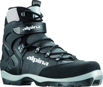 Alpina BC-1550 Back-Country Nordic Cross-Country Ski Boots, for use with NNN-BC Bindings, Black/Silver, 44