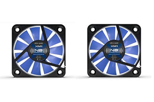 BlackSilentFan XM-1 (2 Pack) - 40 x 40 x 10 mm - 3 Pin - 9/12 V - 2800 U/min - 9dbA - 4.9m3/h