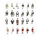 24pcs Train Seated People Model Painted Passangers Figures Scale 1:87
