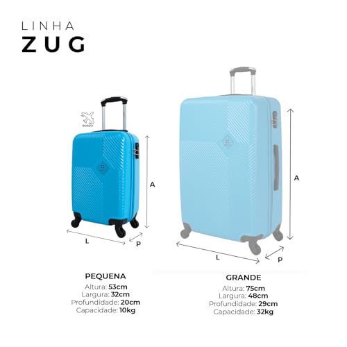 Mala de bordo 10kg pequena Zug Swiss Move Azul