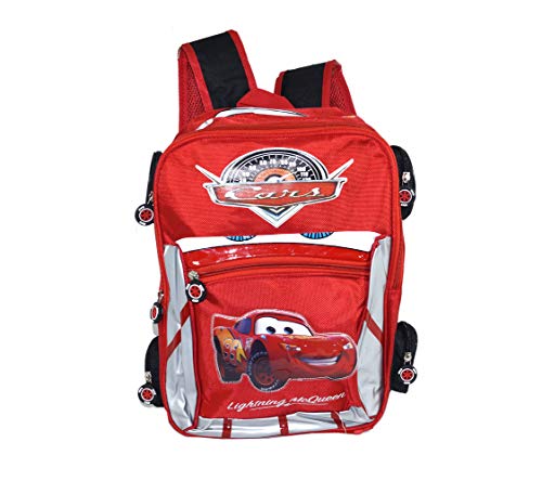 Karp Car Canvas Red School Bag for Kids