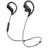 Bluetooth 5.0 Headphones UiiSii BT100 Waterproof Wireless Earphones HiFi Stereo Sound 10 Hours Playtime with Noise Canceling MIC for Gym, Workout, Running, Yoga, Travel, Work, Movies