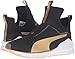 PUMA Women's Fierce Cross-Trainer Shoe, Puma Black/Gold, 6.5 M US