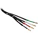 Parts Express Cable Pants 8mm 4-Conductor, Black (Pack of 10)