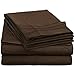 Nestl Queen Sheet Set - Luxury 1800 Ultra-Soft Microfiber Bed Sheets - Double Brushed - Deep Pockets - Easy Fit - 4 Piece Set - Bedding Sheets & Pillowcases (Queen, Chocolate Brown)