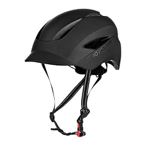 MOKFIRE Adult Bike Helmet with USB Charge Rear Safety Light & Reflective Strap for Unisex Men/Women, E Bike Bicycle…
