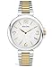 Bulova Women's 98L194 Analog Display Japanese Quartz Two Tone Watch