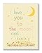 The Kids Room by Stupell I Love You to The Moon and Back Rectangle Wall Plaque, 11 x 0.5 x 15, Proudly Made in USA