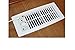 Suncourt Flush Fit Floor/Wall Register Booster Fan — Ultra-Quiet, 5-Speed Vent Fan with Smart Technology and 6-Foot Power Cord, HC500-WPL (White)