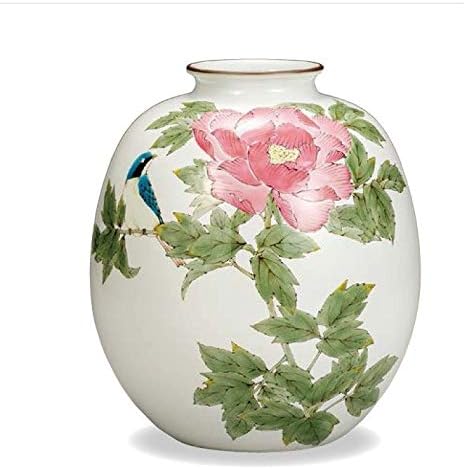 Amazon Co Jp 九谷焼 9号花瓶 牡丹にルリ 山田龍山 お楽しみグッズ キッチン用品 付きセット ホーム キッチン