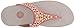 FitFlop Women's Carmel Toe-Post Suede Sandals Dress, Peach, 8 M US