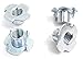4-40 T-Nut (100 Pack), Zinc-Plated Steel Corriosion Resistant, 1/8