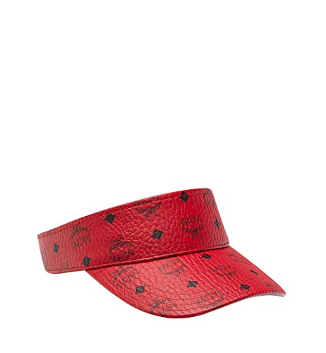 MCM Men's Project (RED) Visetos Visor Hat, Ruby, ONE Size