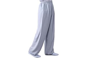Tai Chi Clothing Woman and Men Tai Chi Pants Bamboo Hemp Wu Shu Kung Fu Clothes Soft Comfortable Breathable Yoga Equipment, E