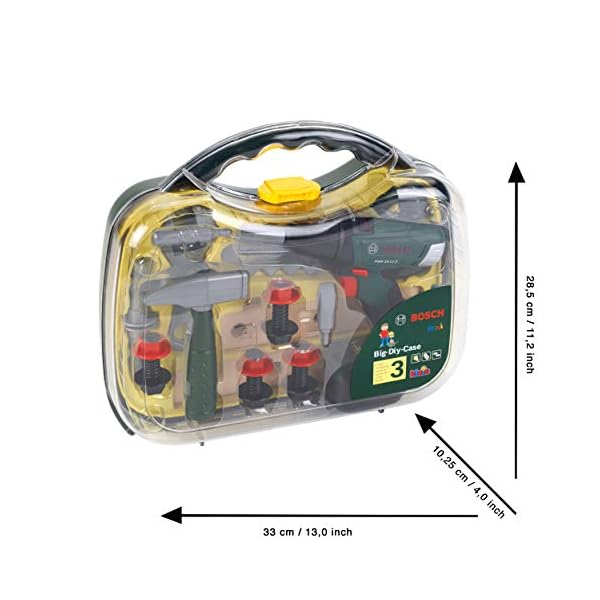 Theo Klein 8584 Bosch DIY Case with Cordless Screwdriver I Workshop set with lots of Accessories and Tools I Toys for… – Bild 6