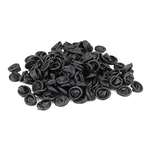 Electrical Buddy Disposable Black Latex Finger Set Rubber Fingertip Protection Finger Glove Art Latex Tissue 200PCS Finger Cover