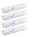 Hyperikon T8 T10 T12 LED Tube 3ft Light, 14W (30W-40W Equiv.), Ballast Bypass, Shatterproof, F30T12 Fluorescent Replacement, 1350 Lumens, 4000k, Frosted, Kitchen, Garage, Ceiling Lights - 4 Pack