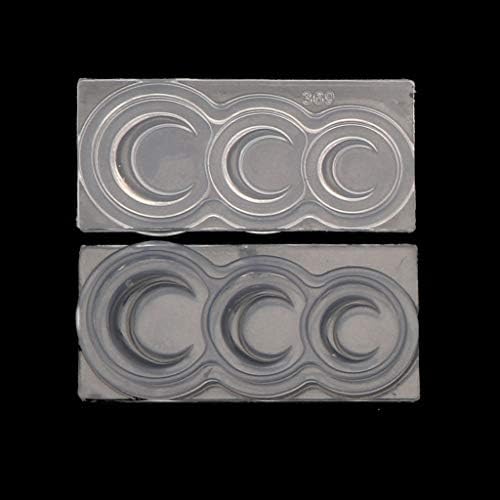 Slilcone UV Resin Mold Moon Star Oval Ball Shape Pendant Jewelry Making Tools (#1)