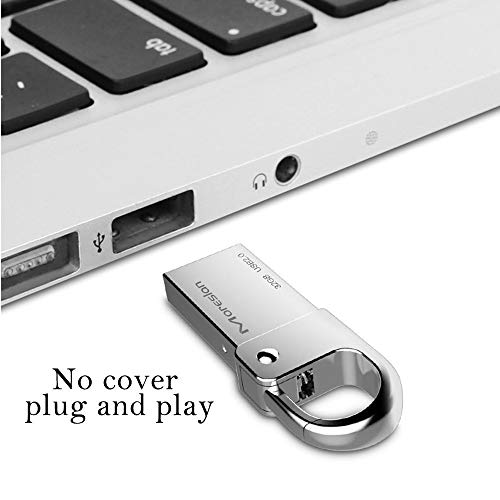 USB-Stick 32GB, USB Stick 32GB USB 2.0 USB-Flash-Laufwerk Memory Stick Wasserdichter Speicherstick Aluminium Flash… – Bild 7