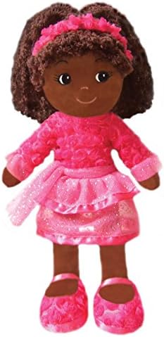 girlzndollz Black Baby Doll, Dark Pink/Fushia