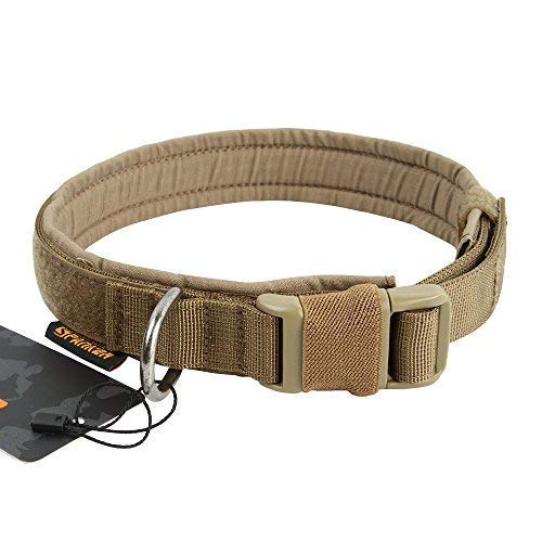 EXCELLENT ELITE SPANKER Puppy Dog Collar Nylon Adjustable Quick Release Dog Collar for Large Medium Small Dog Soft Padded Pet Collar(COB-M)