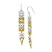 Silpada 'Aztec' Hinged Drop Earrings in Sterling Silver & Brass