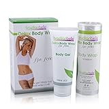 Detox Body Wrap Skinny Body gel Skinny - Contouring Wraps to Get Rid of Belly Fat and Visibly Reduces the appearance of Cellulite and Stretch Marks- Includes Free Diet Plan