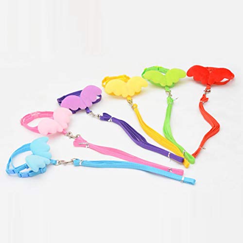 image for MqbY Dog Carrying Supplies Cute Angel Pet Dog Leashes and Collars Set 
