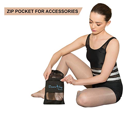 Zenmarkt DanceJoy Pointe Shoe Bag - for Pointe, Ballet, Dance or Small Accessories (Black) - Thumbnail 2