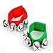 happy deals Red and Green Jingle Bell Elf Accessory Set- Elf Hat, Elf Shoes, Jingle Bell Necklace, and Jingle Bell Bracelet