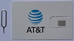 AT&T Wireless 5G LTE SIM Card with Detroit Packing