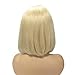 Blonde Human Hair Wigs 13x4 Lace Fron Wig Middle Part Short Cut Blonde Bob 180% Density Remy Hair 12